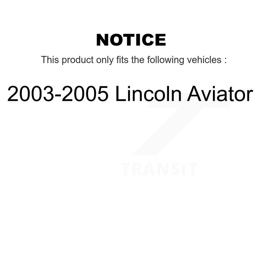 Rear Disc Brake Rotor (1 Piece Only) 8-680167 For 2003-2005 Lincoln Aviator