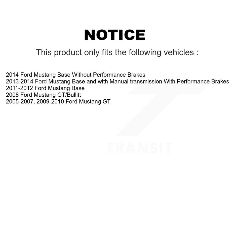 Front Disc Brake Rotor (1 Piece Only) 8-680326 For Ford Mustang