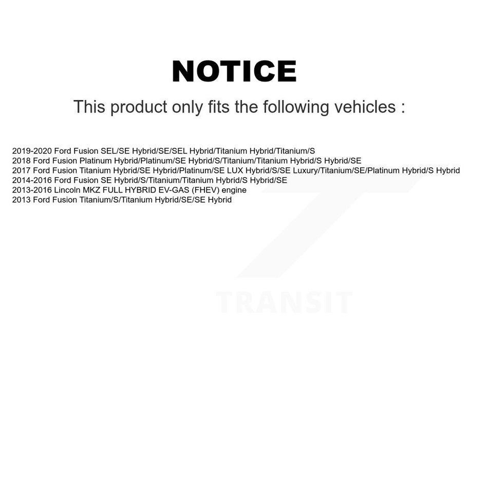 Front Disc Brake Rotor (1 Piece Only) 8-681014 For Ford Fusion Lincoln MKZ