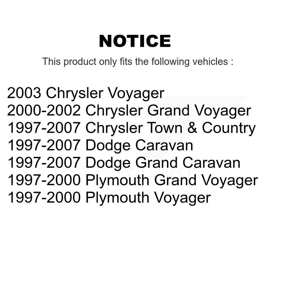 Rear Disc Brake Rotor (1 Piece Only) 8-76650 For Dodge Grand Caravan Chrysler Town & Country Voyager