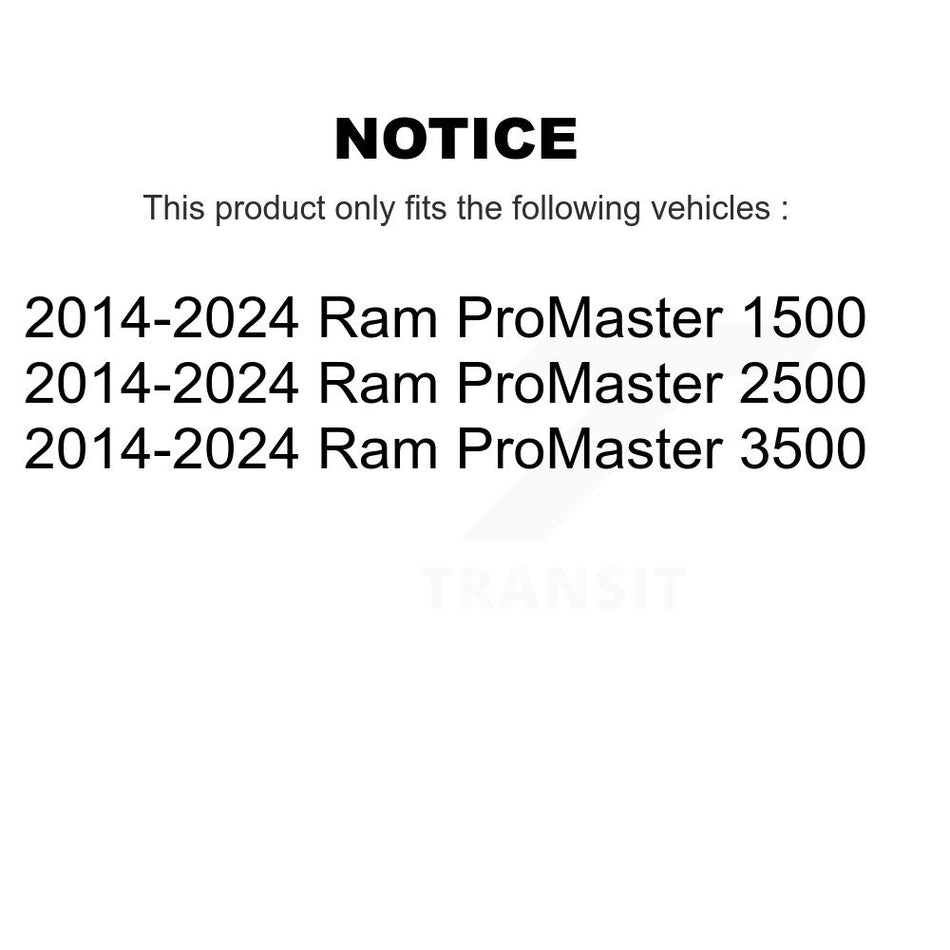 Front Disc Brake Rotor (1 Piece Only) 8-781766 For 2014-2024 Ram ProMaster 2500 3500 1500