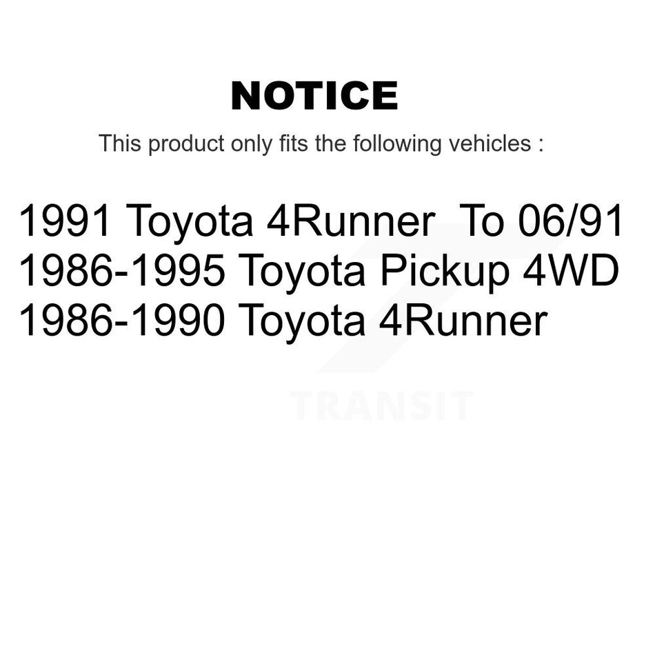 Front Disc Brake Rotor (1 Piece Only) 8-96049 For Toyota Pickup 4Runner