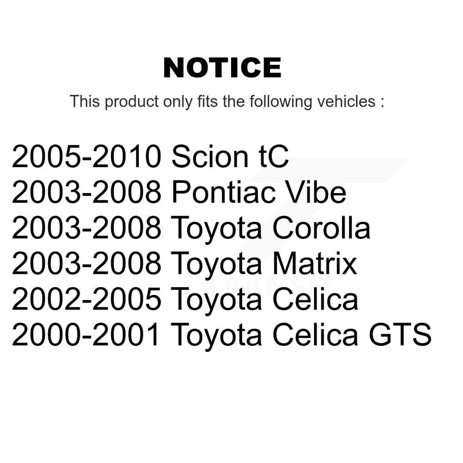 Front Disc Brake Rotor (1 Piece Only) 8-96934 For Toyota Corolla Matrix Pontiac Vibe Celica Scion tC
