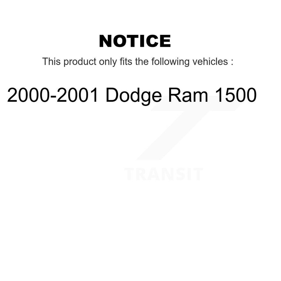 Rear Brake Drum (1 Piece Only) 8-9695 For 2000-2001 Dodge Ram 1500