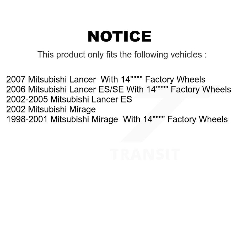Front Disc Brake Rotor (1 Piece Only) 8-96973 For Mitsubishi Lancer Mirage