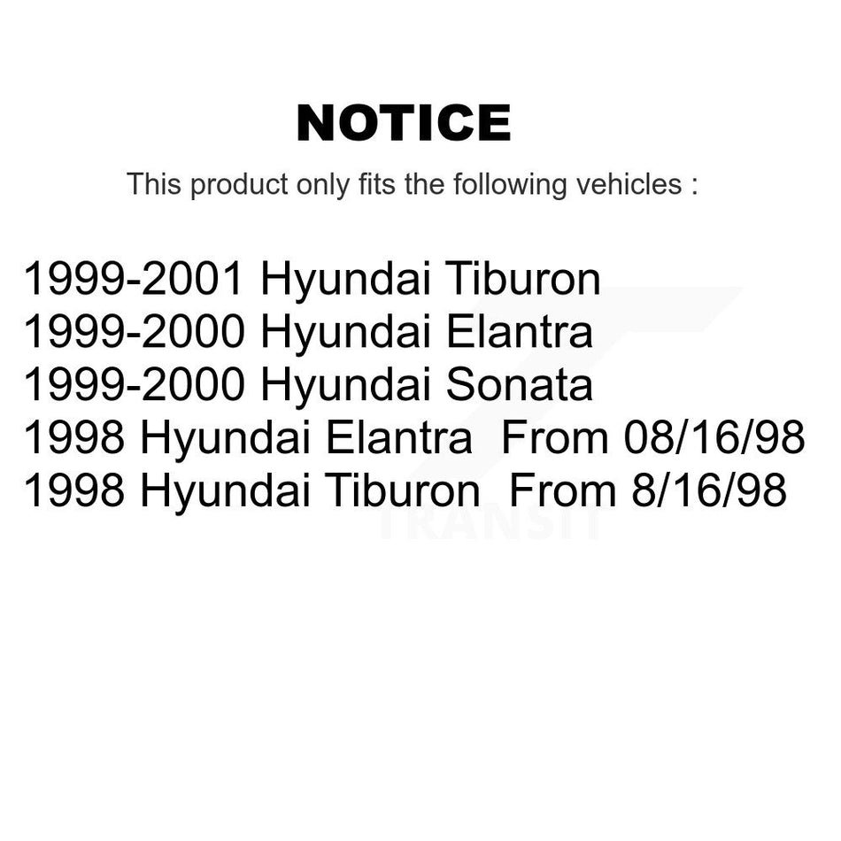 Front Disc Brake Rotor (1 Piece Only) 8-96989 For Hyundai Tiburon Elantra Sonata