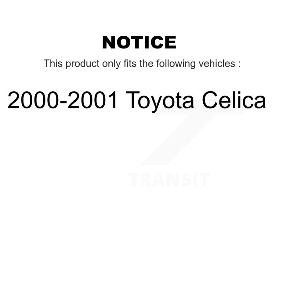 Rear Brake Drum 8-9704 For 2000-2001 Toyota Celica