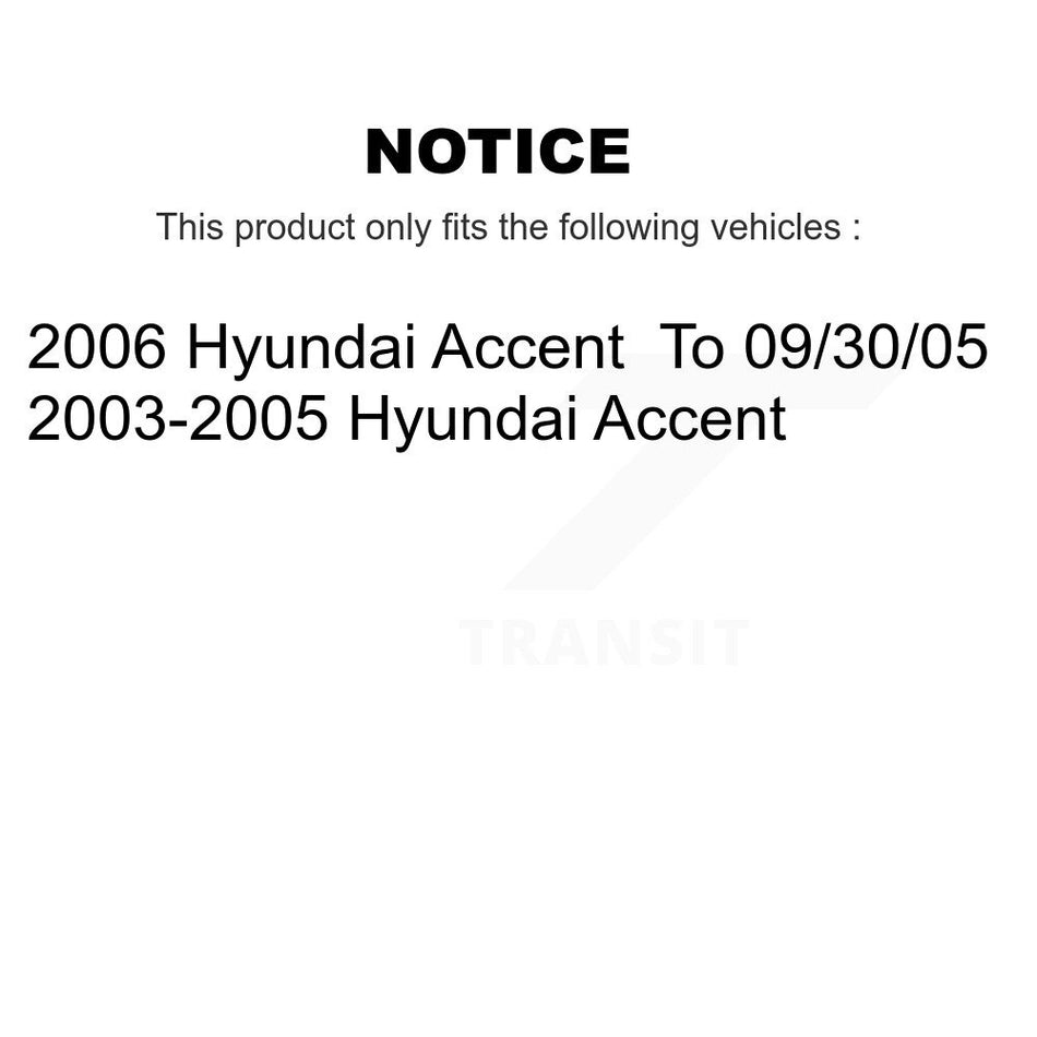 Rear Brake Drum (1 Piece Only) 8-9748 For Hyundai Accent