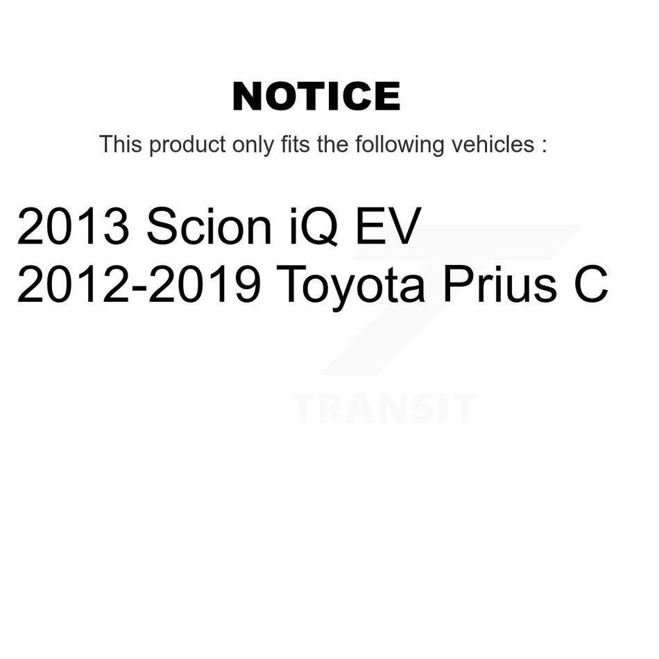 Rear Brake Drum 8-97837 For Toyota Prius C Scion iQ