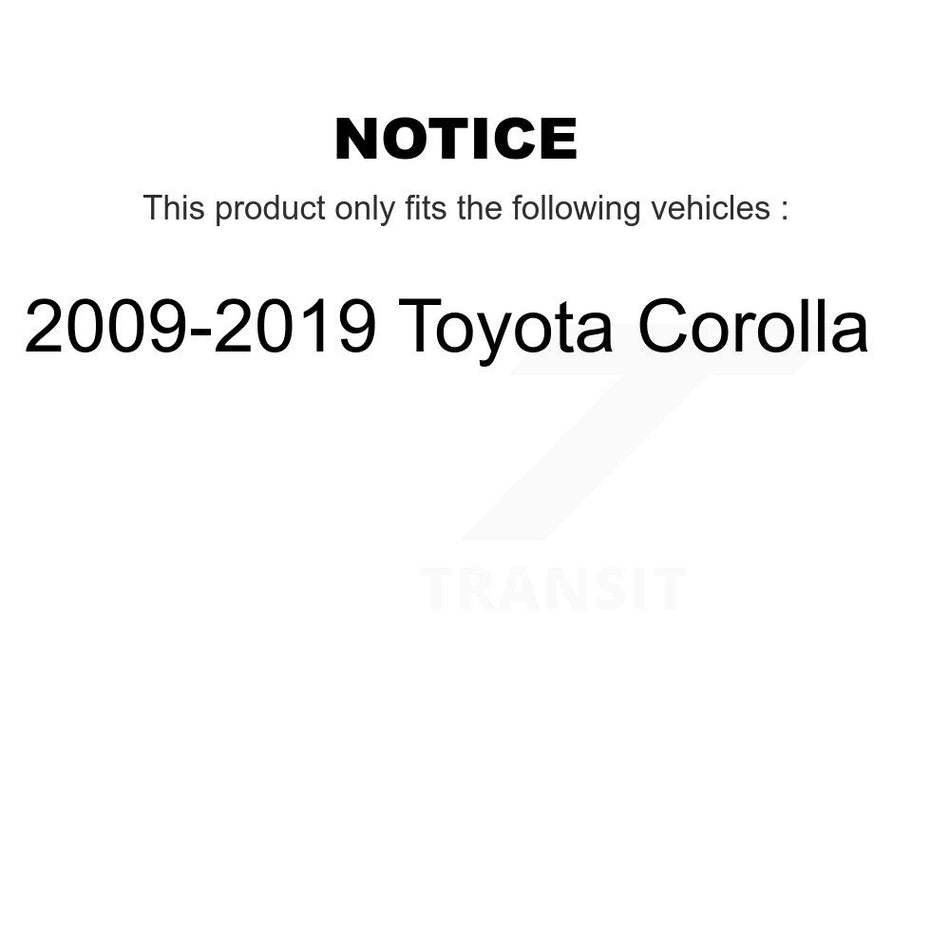 Rear Brake Drum 8-9788 For 2009-2019 Toyota Corolla