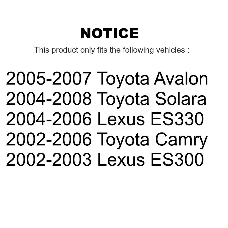 Rear Disc Brake Rotor (1 Piece Only) 8-980076 For Toyota Camry Lexus Solara ES330 Avalon ES300
