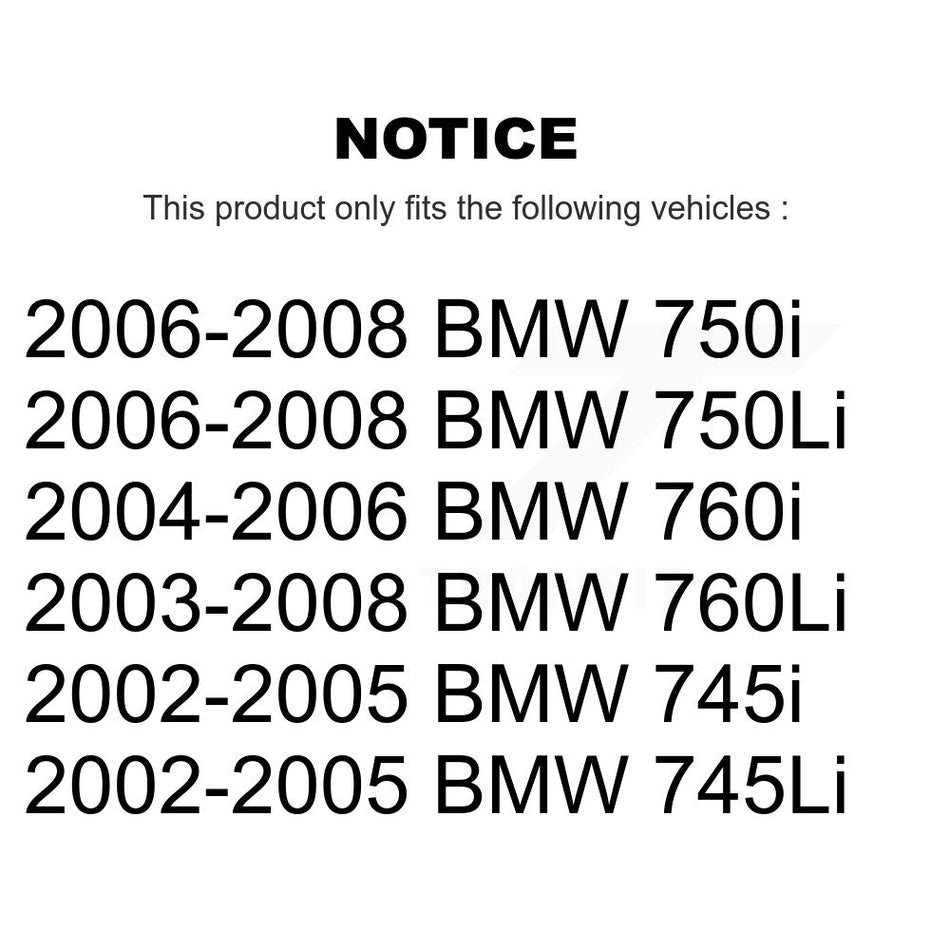 Front Disc Brake Rotor (1 Piece Only) 8-980125 For BMW 750i 750Li 745i 745Li 760Li 760i