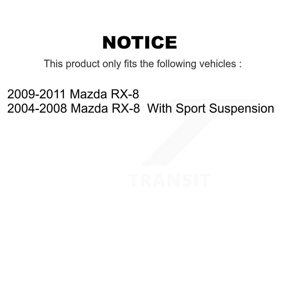 Front Disc Brake Rotor (1 Piece Only) 8-980293 For Mazda RX-8