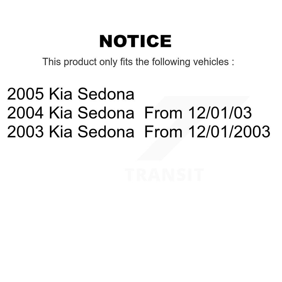 Front Disc Brake Rotor 8-980322 For Kia Sedona