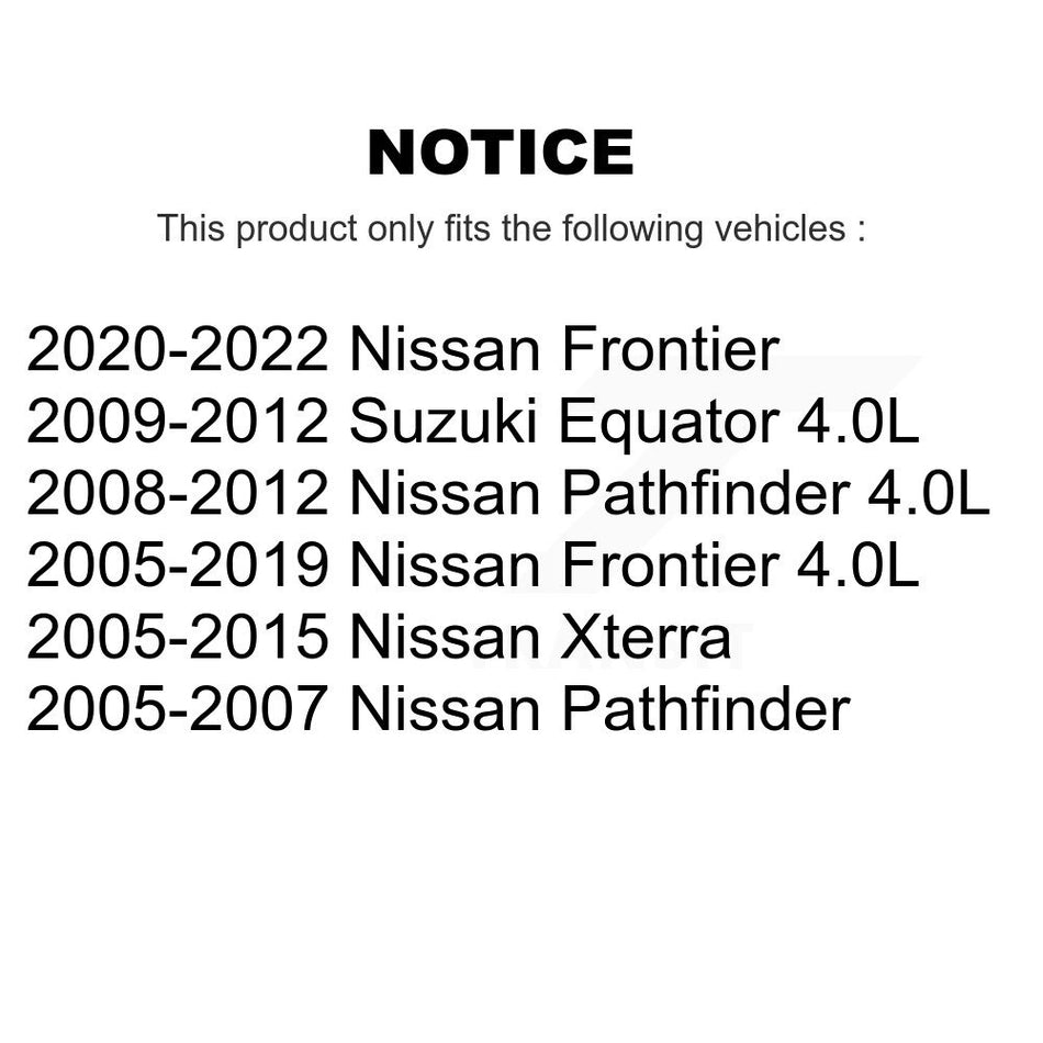 Front Disc Brake Rotor 8-980370 For Nissan Frontier Pathfinder Xterra Suzuki Equator