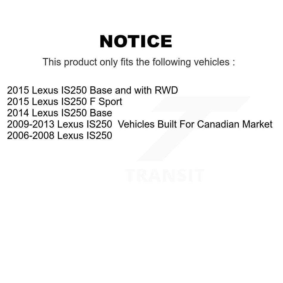 Front Disc Brake Rotor (1 Piece Only) 8-980494 For Lexus IS250