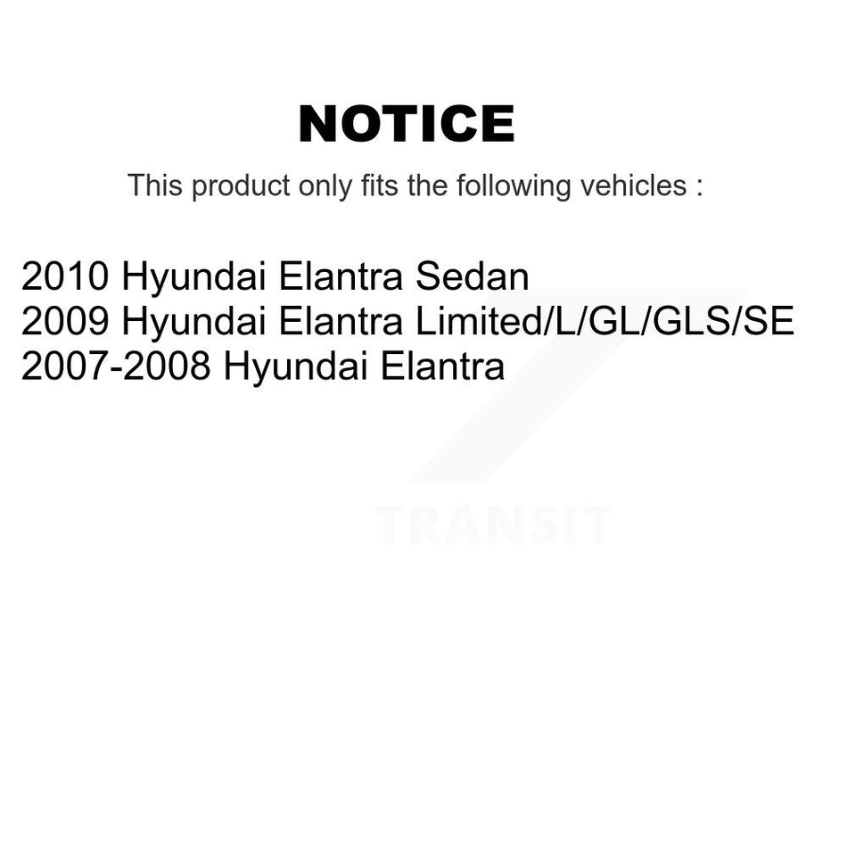 Front Disc Brake Rotor (1 Piece Only) 8-980504 For Hyundai Elantra