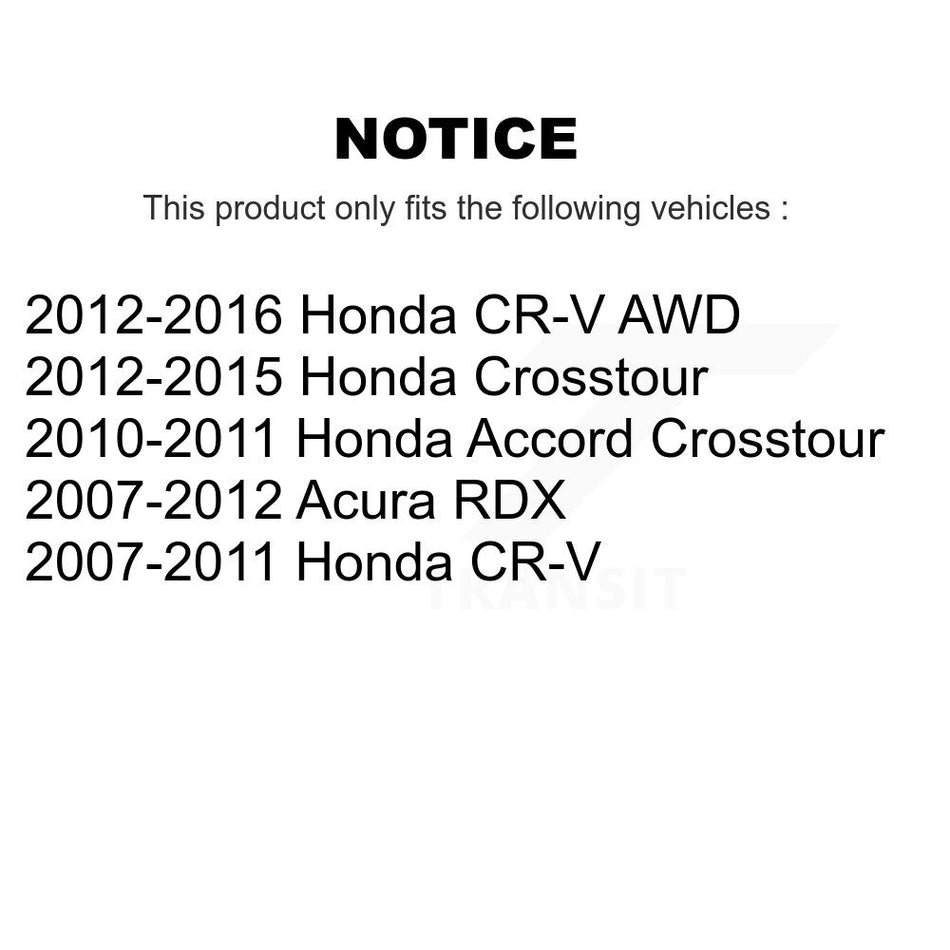 Front Disc Brake Rotor (1 Piece Only) 8-980515 For Honda CR-V Acura RDX Accord Crosstour
