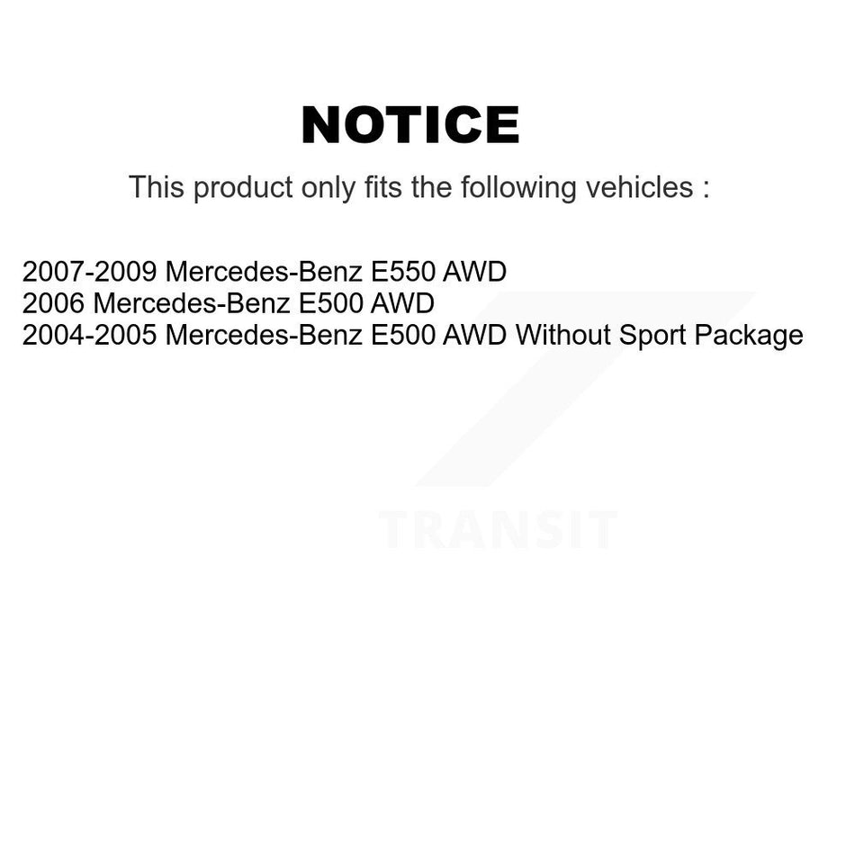 Front Disc Brake Rotor (1 Piece Only) 8-980520 For Mercedes-Benz E500 E550 AWD