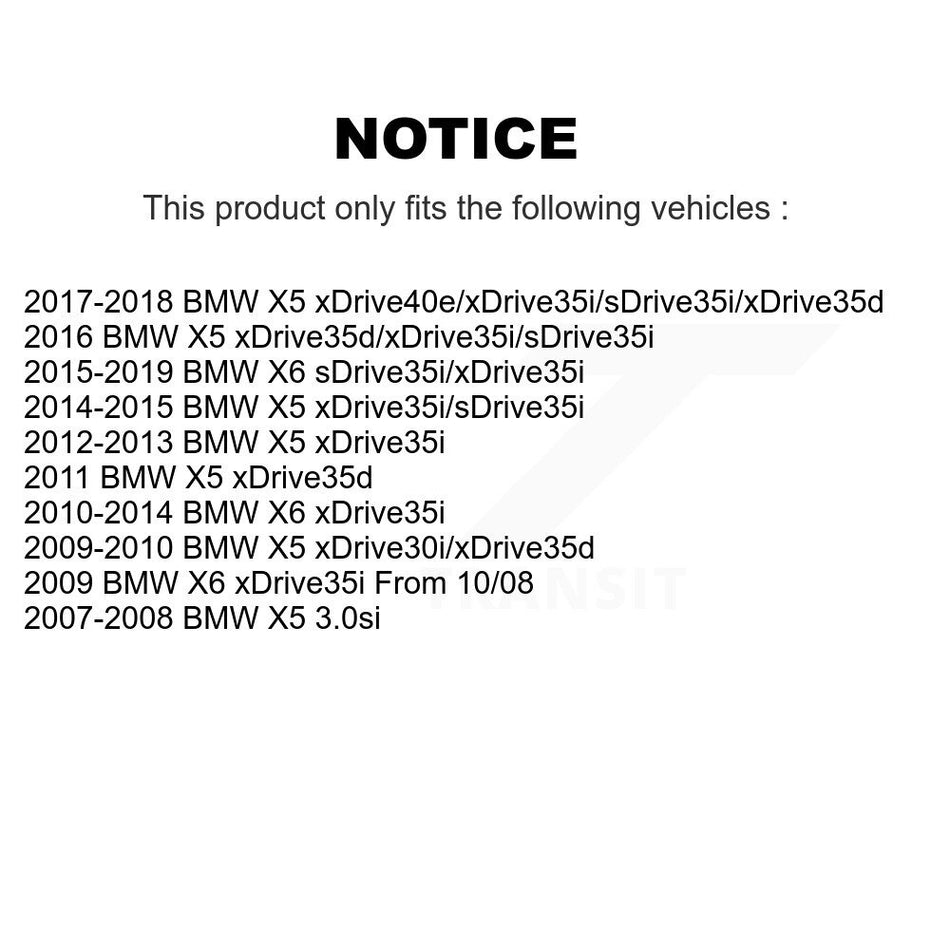 Rear Disc Brake Rotor (1 Piece Only) 8-980593 For BMW X5 X6