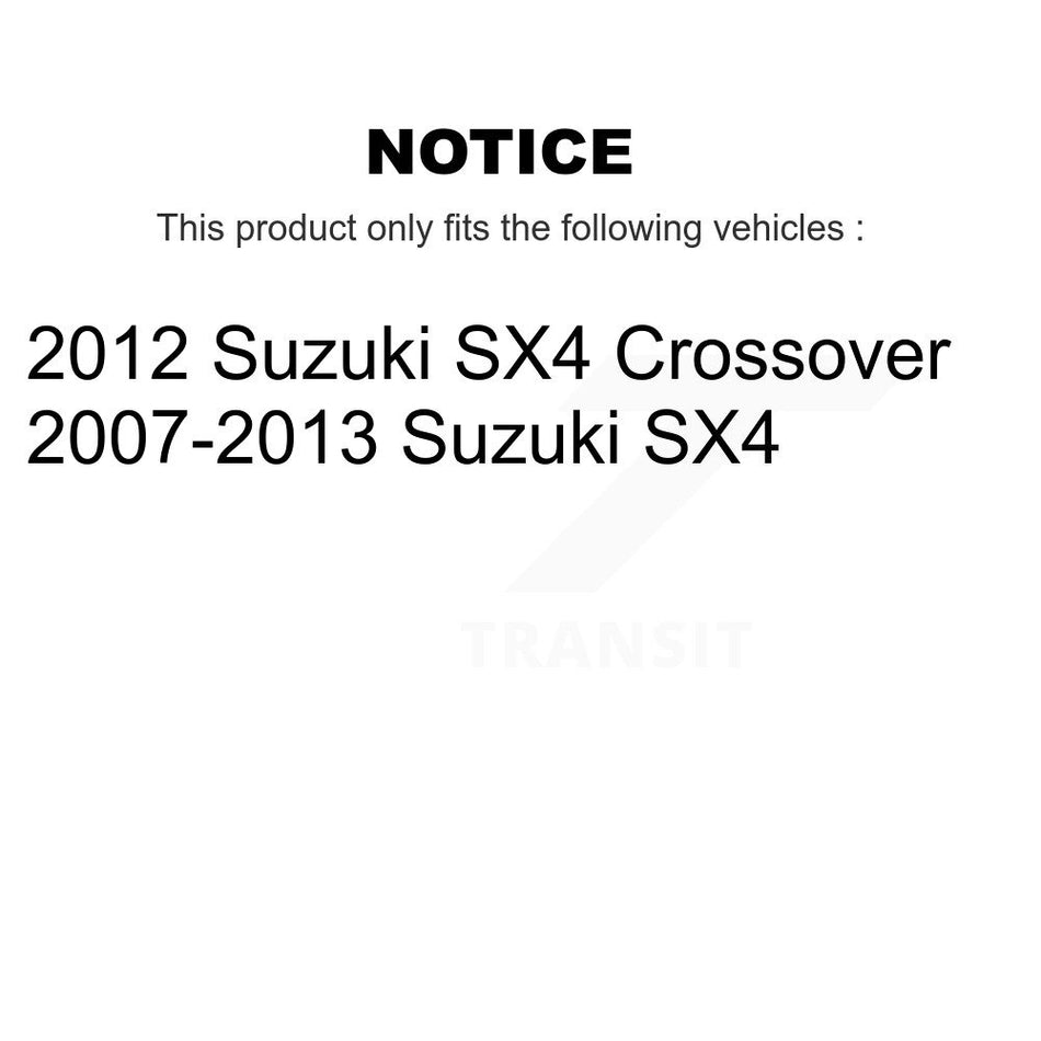 Front Disc Brake Rotor 8-980611 For Suzuki SX4 Crossover