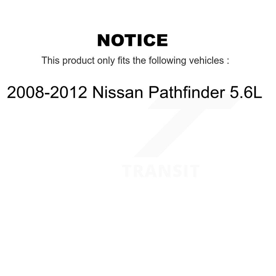 Front Disc Brake Rotor 8-980628 For 2008-2012 Nissan Pathfinder 5.6L