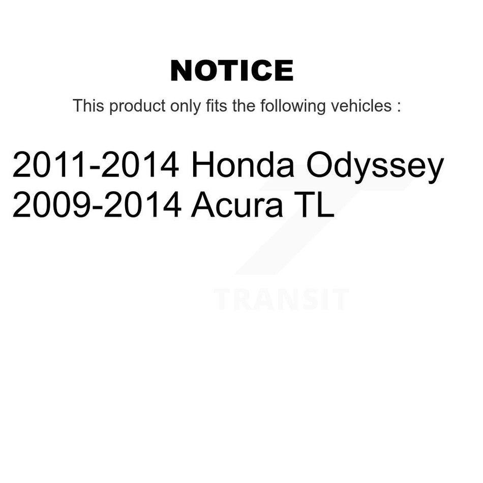 Front Disc Brake Rotor (1 Piece Only) 8-980738 For Honda Odyssey Acura TL