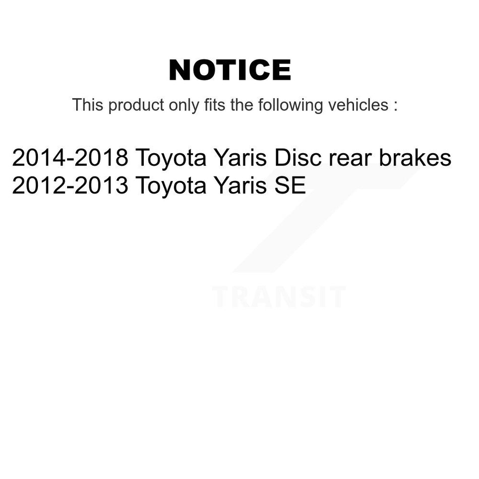 Front Disc Brake Rotor 8-980987 For Toyota Yaris