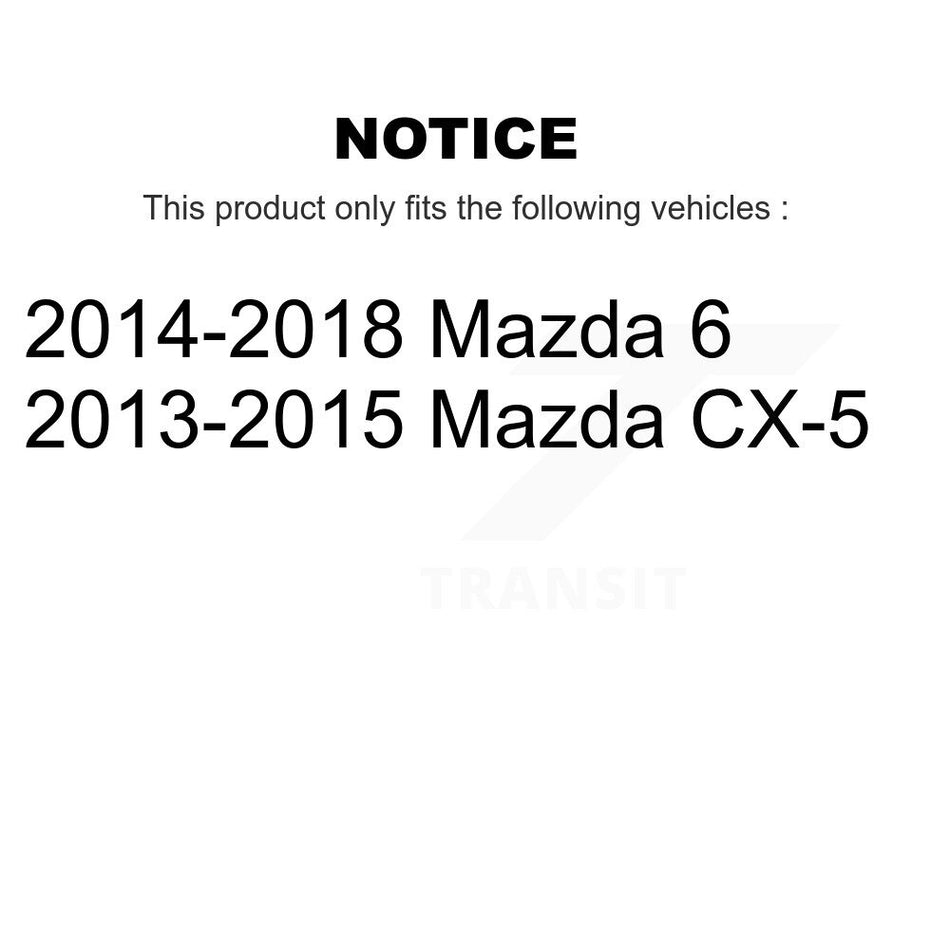 Front Disc Brake Rotor (1 Piece Only) 8-981011 For Mazda CX-5 6