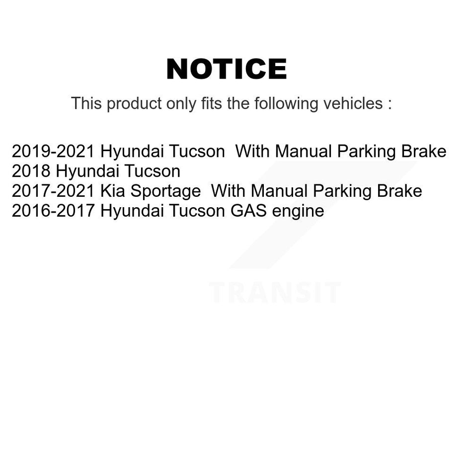 Rear Disc Brake Rotor 8-982104 For Hyundai Tucson Kia Sportage