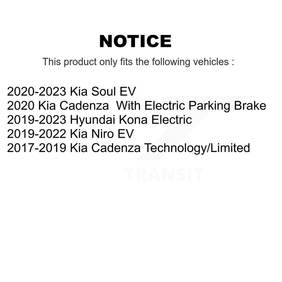 Rear Disc Brake Rotor (1 Piece Only) 8-982146 For Hyundai Kona Electric Kia Soul EV Niro Cadenza