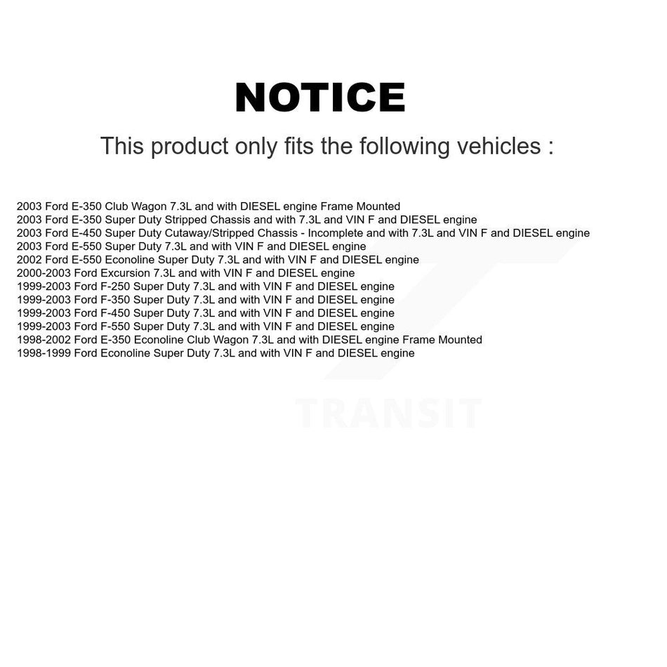 Electric Fuel Pump AGY-00210024 For Ford F-350 Super Duty F-250 E-350 Excursion Econoline Club Wagon