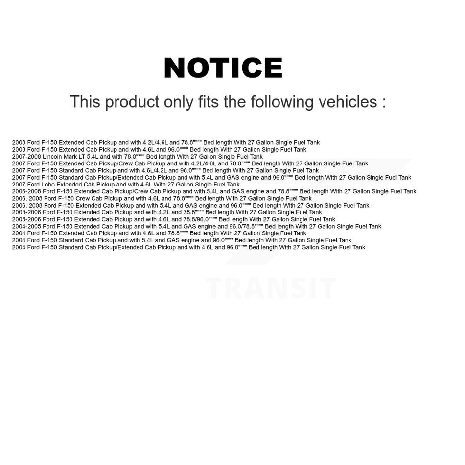 Fuel Pump Module Assembly AGY-00310167 For Ford F-150 Lincoln Mark LT Lobo