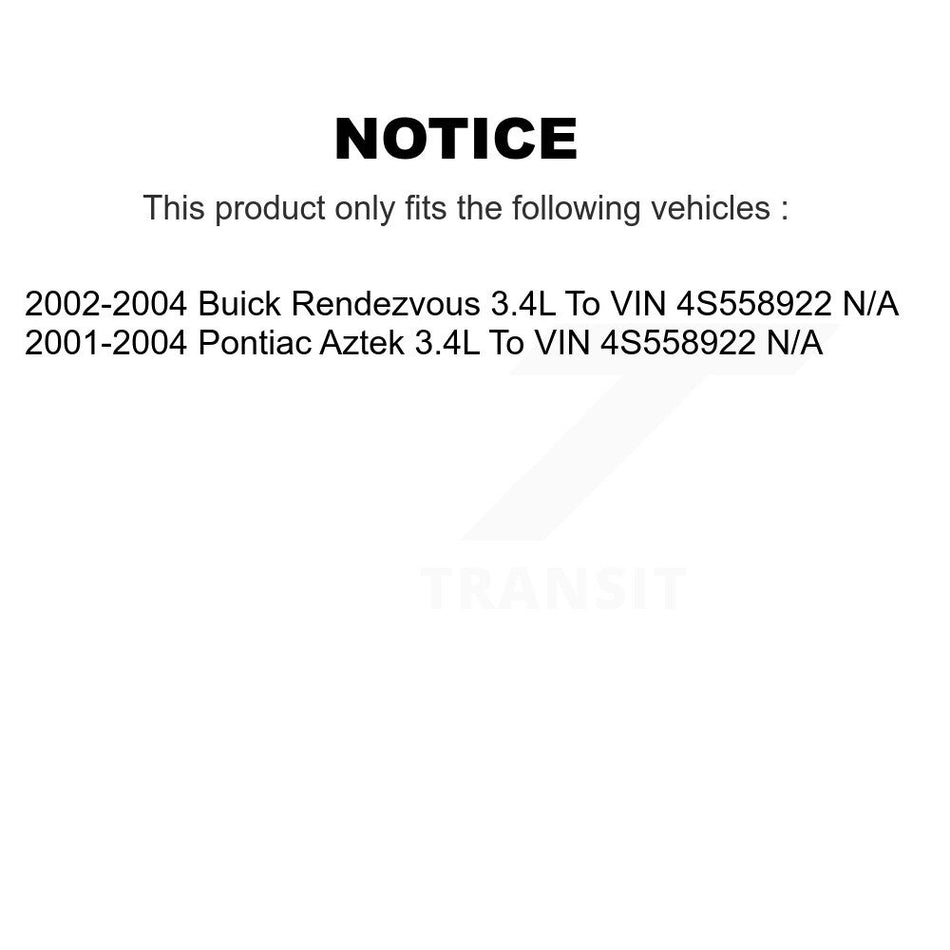 Fuel Pump Module Assembly AGY-00310206 For Buick Rendezvous Pontiac Aztek To VIN 4S558922 3.4L