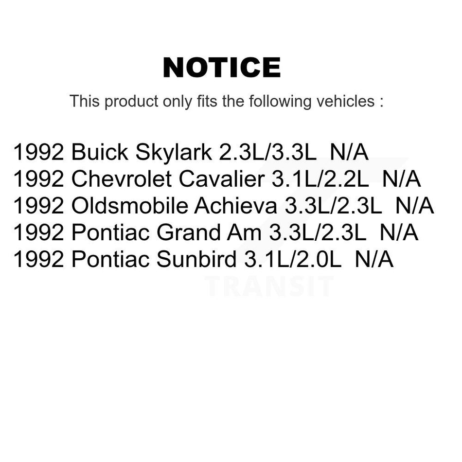 Fuel Pump Module Assembly AGY-00310288 For 1992 Chevrolet Cavalier Pontiac Grand Am Sunbird Buick Skylark Oldsmobile Achieva