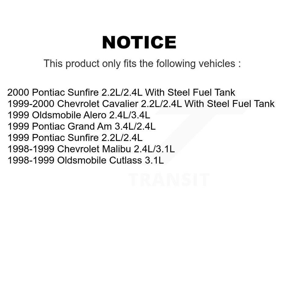 Fuel Pump Module Assembly AGY-00310315 For Chevrolet Pontiac Cavalier Sunfire Malibu Grand Am Alero