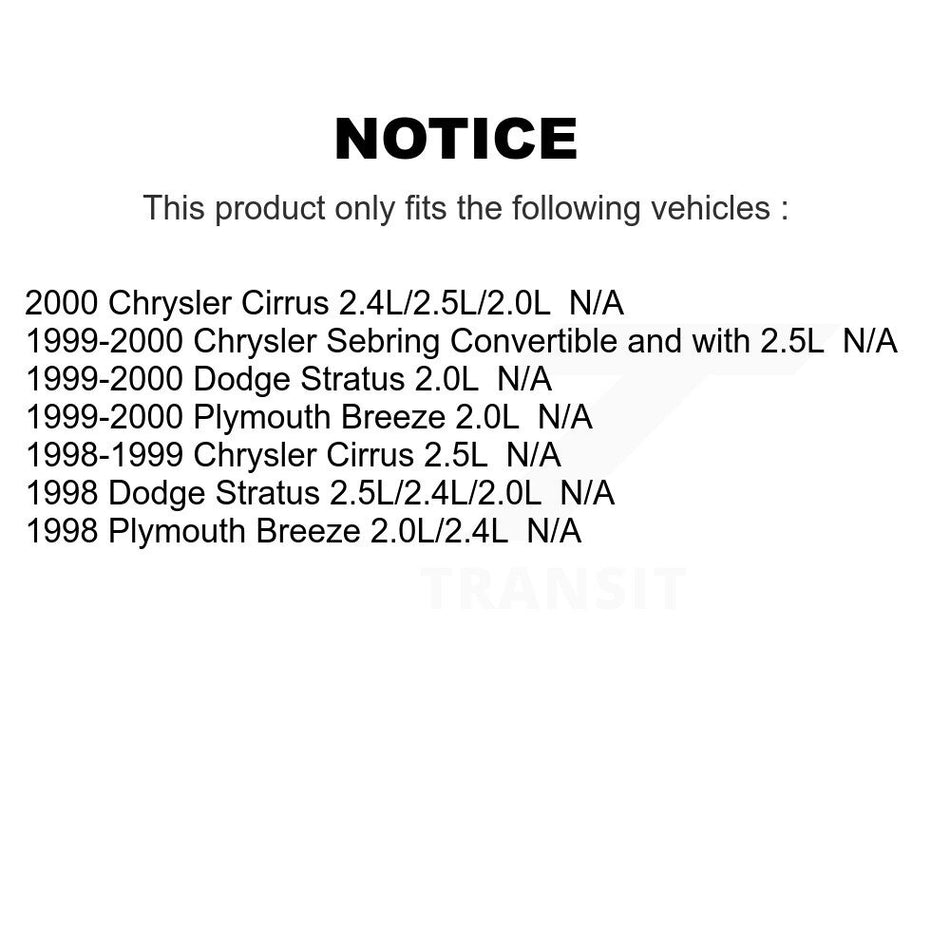 Fuel Pump Module Assembly AGY-00310382 For Chrysler Dodge Stratus Sebring Cirrus Plymouth Breeze