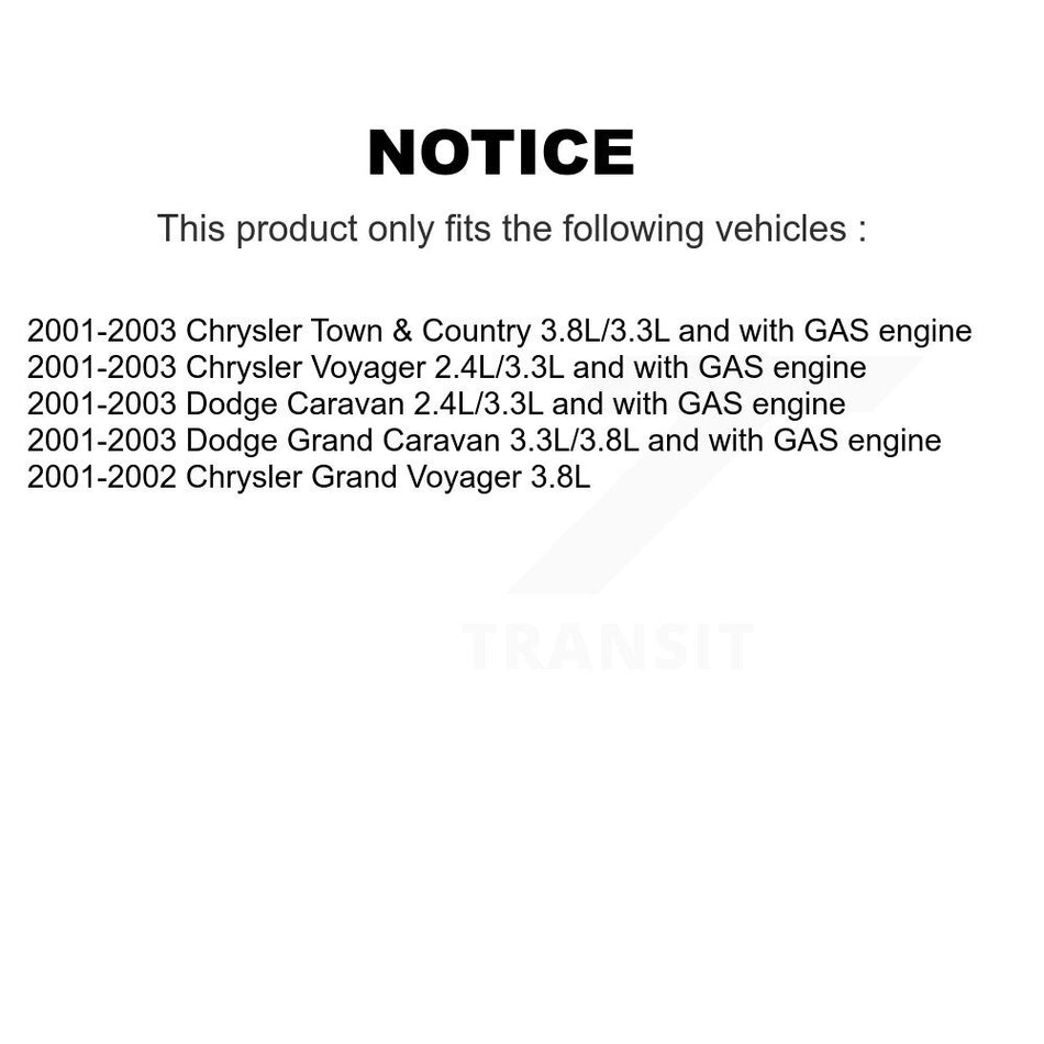 Fuel Pump Module Assembly AGY-00310398 For Dodge Caravan Grand Chrysler Town & Country Voyager