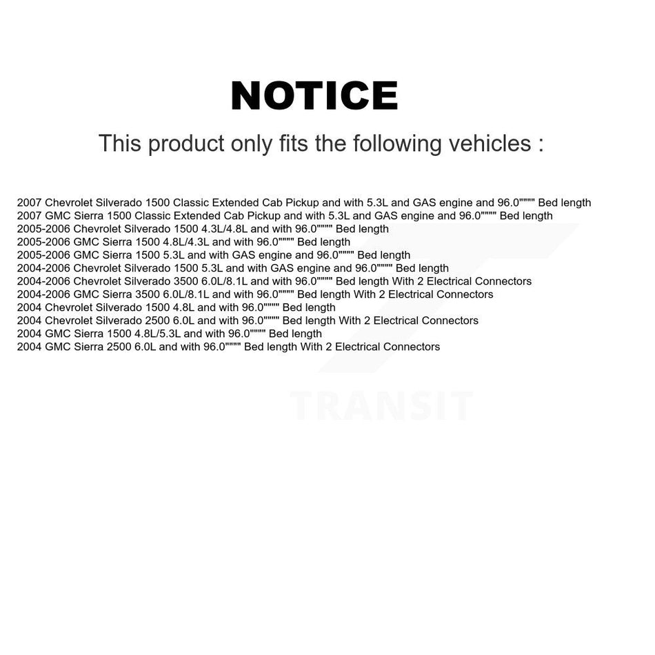 Fuel Pump Module Assembly AGY-00310534 For Chevrolet GMC Silverado 1500 Sierra 3500 Classic 2500