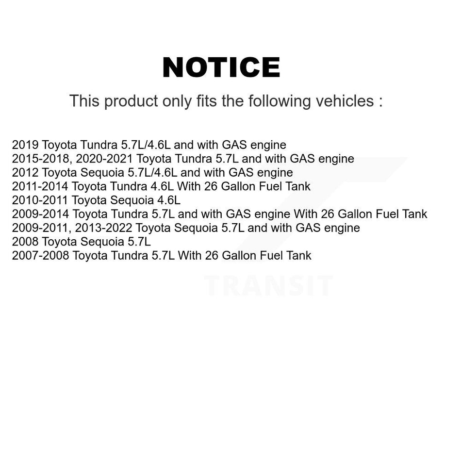 Fuel Pump Module Assembly AGY-00310593 For Toyota Tundra Sequoia