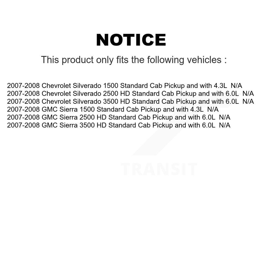 Fuel Pump Module Assembly AGY-00310600 For 2007-2008 Chevrolet Silverado 1500 GMC Sierra 2500 HD 3500