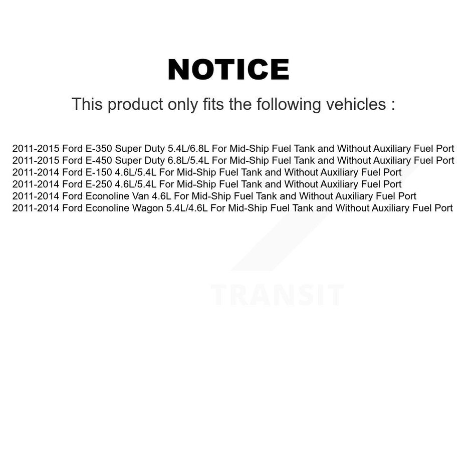 Fuel Pump Module Assembly AGY-00310664 For Ford E-250 E-350 Super Duty E-150 E-450 Econoline Van