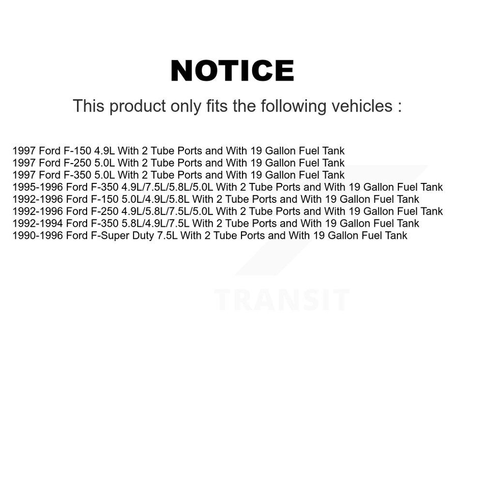 Left Fuel Pump Hanger Assembly AGY-00310828 For Ford F-150 F-250 F-350 F-Super Duty