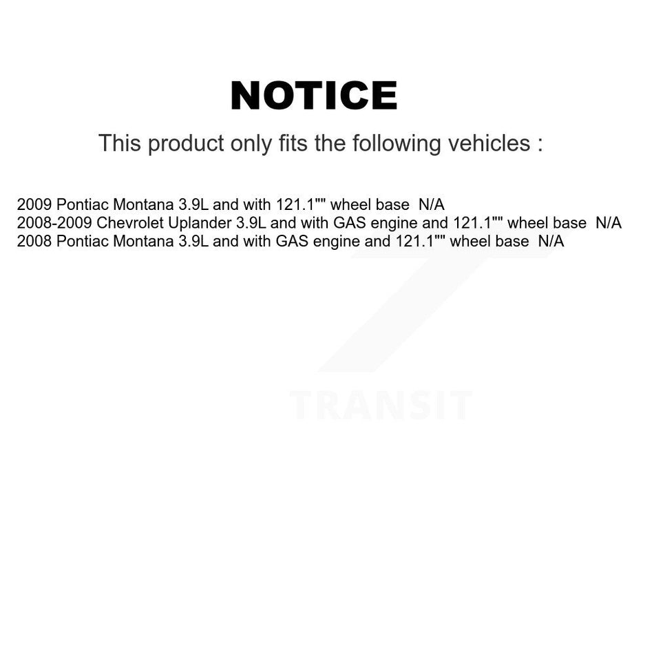 Fuel Pump Module Assembly AGY-00310887 For Chevrolet Uplander Pontiac Montana