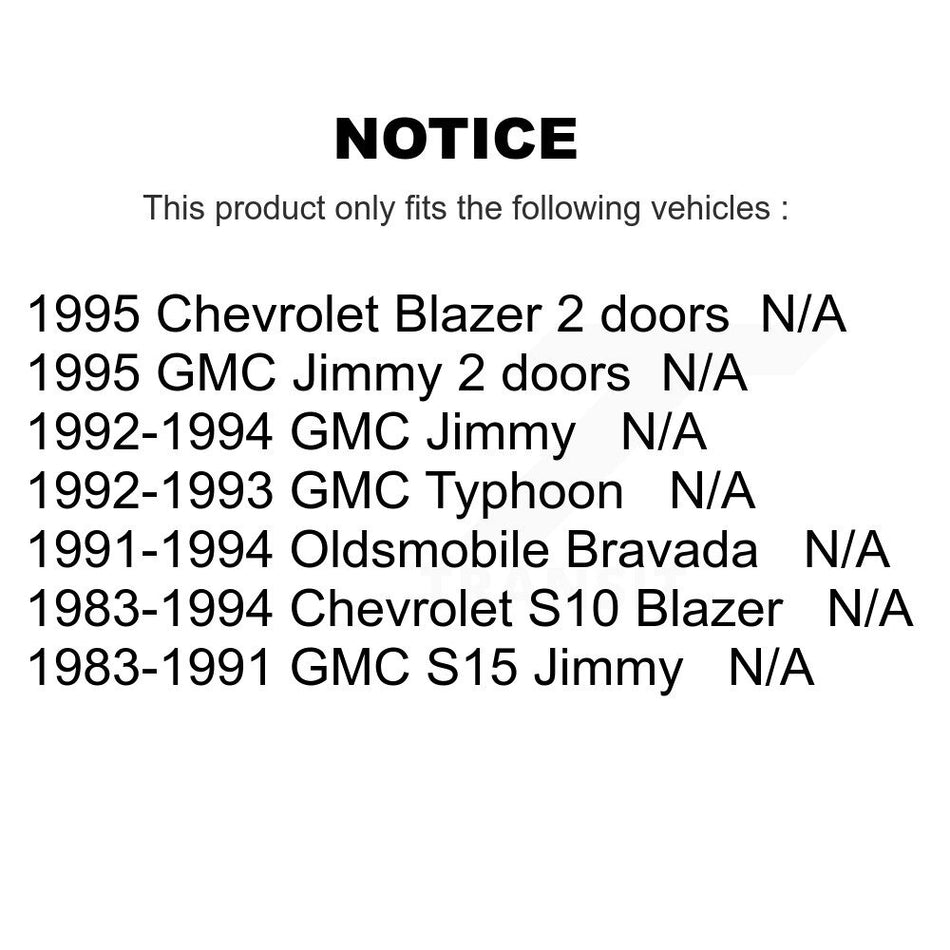 Fuel Tank Strap AGY-01110007 For Chevrolet S10 Blazer GMC Jimmy S15 Oldsmobile Bravada Typhoon