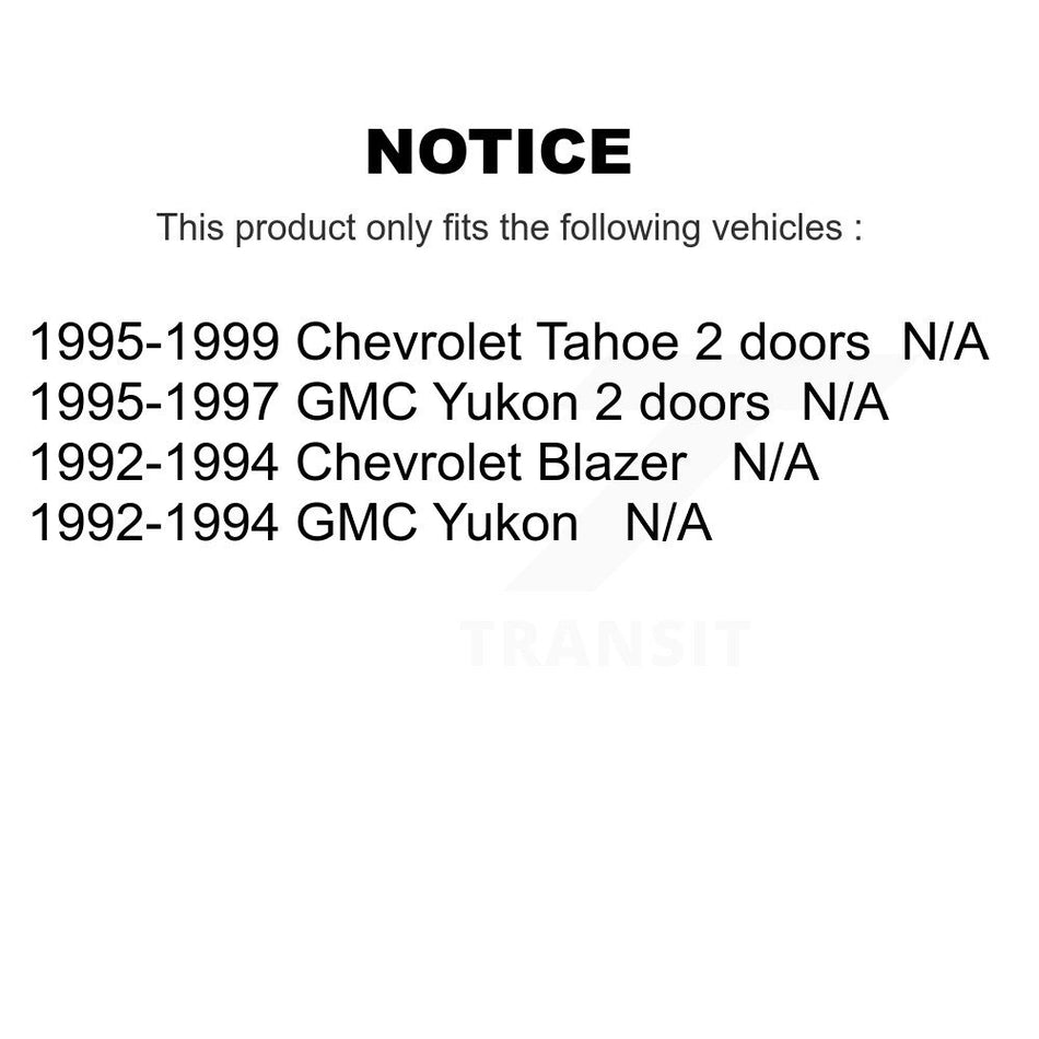 Fuel Tank Strap AGY-01110119 For Chevrolet Tahoe GMC Yukon Blazer