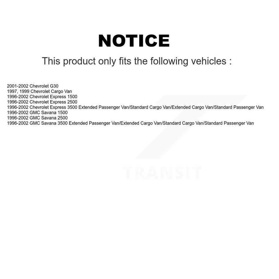 Fuel Tank Strap AGY-01110122 For Chevrolet GMC Express 3500 Savana 2500 1500 G30 Cargo Van