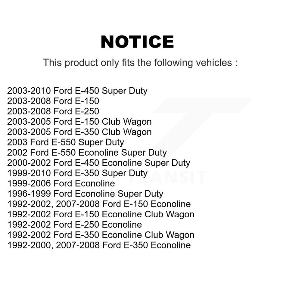 Front Fuel Tank Strap AGY-01110126 For Ford E-350 Super Duty E-250 Econoline E-150 Club Wagon E-450