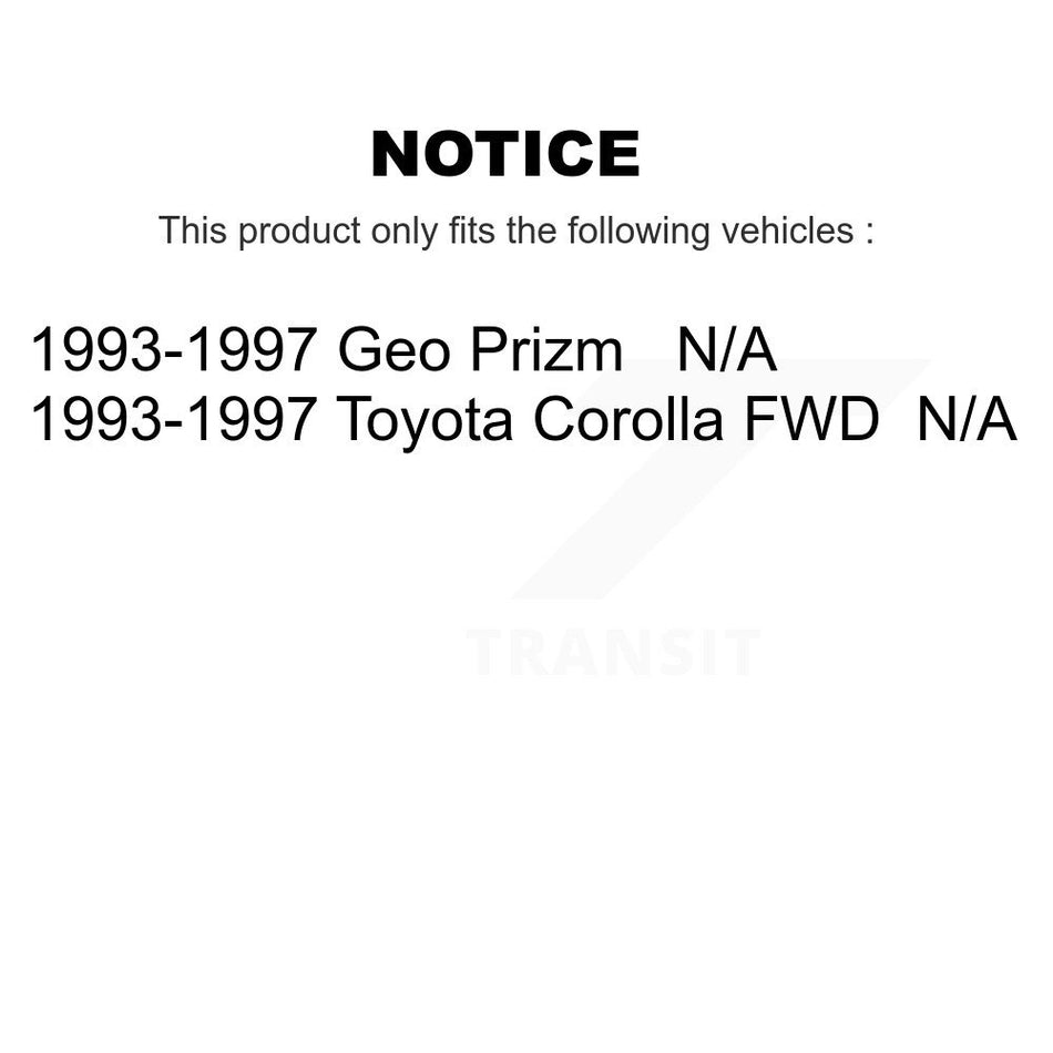 Fuel Tank Strap AGY-01110139 For 1993-1997 Toyota Corolla Geo Prizm