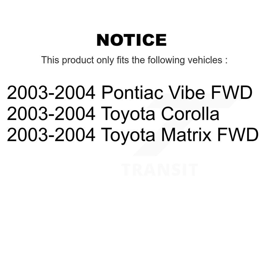 Fuel Tank Strap AGY-01110213 For 2003-2004 Toyota Corolla Matrix Pontiac Vibe
